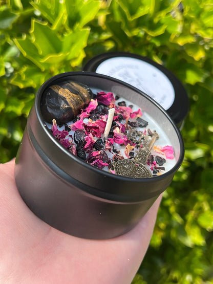 Hekate Dark Moon Goddess Candle | Hecate Witchcraft Pagan Queen Crossroad Keys Witches Witchcraft Herbal Intention Spell Ritual Altar Gift