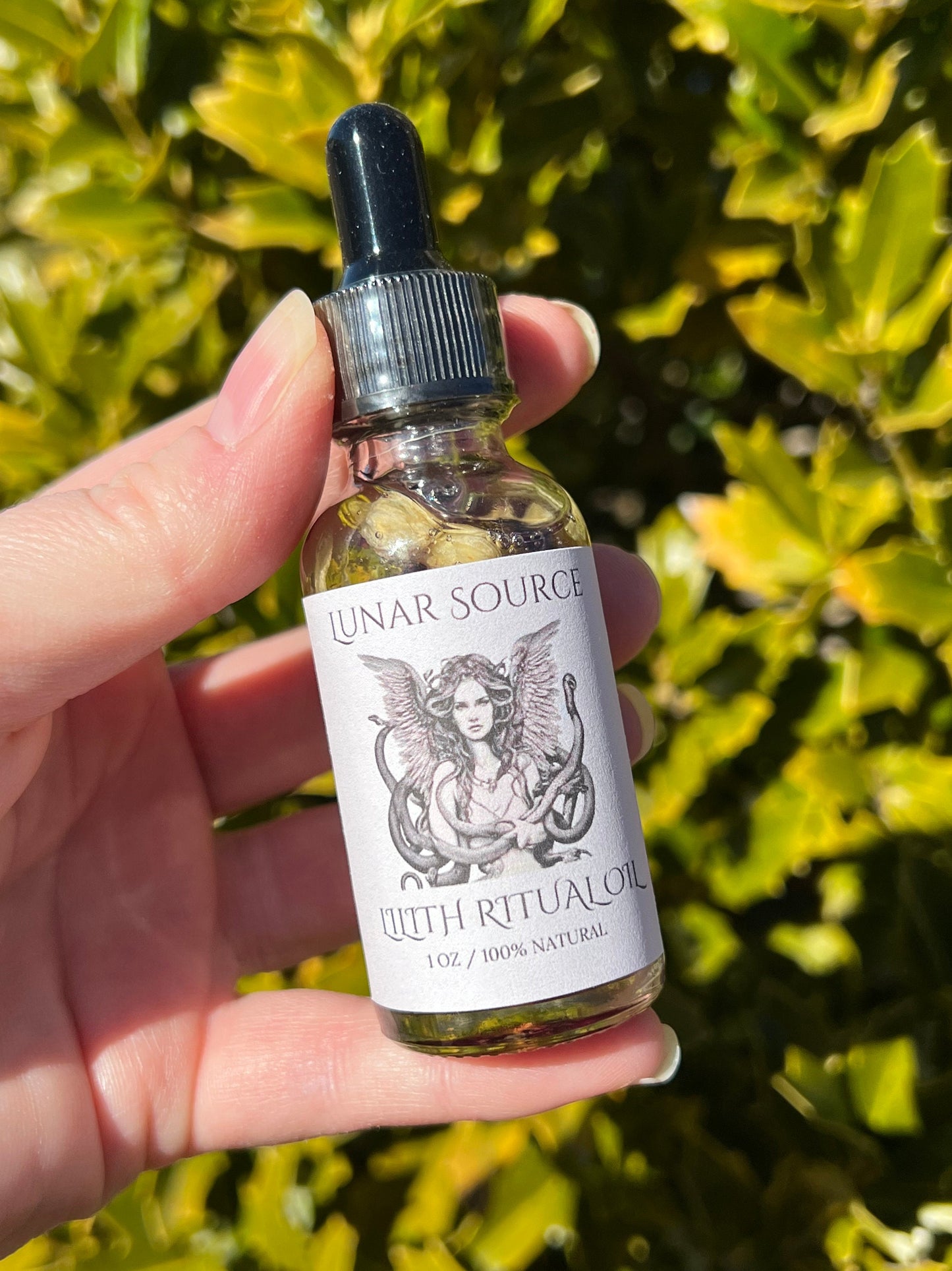 Lilith Ritual Oil | Body Perfume Witchcraft Pagan Witch Herbal Intention Dark Moon Goddess Temptress Spell Altar Devotee Invocation Offering