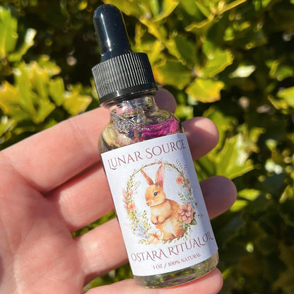 Ostara Ritual Oil | Spring Equinox Offering Body Perfume Sabbat Witchcraft Altar Crystal Infused Spell Magic Intention Devotional Pagan Gift