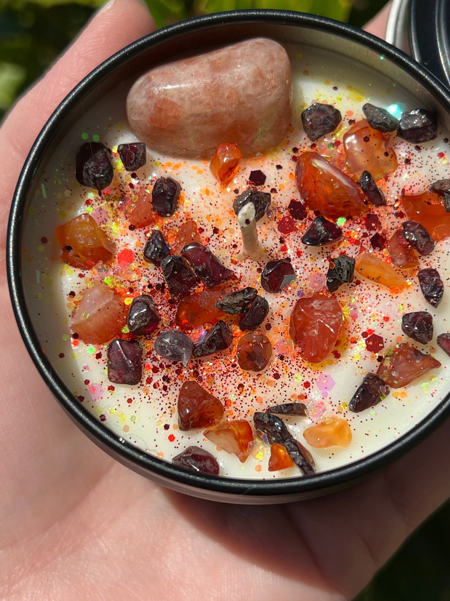Beltane May Day Fire Festival Candle | Herbal Intention Pagan Sabbat Ritual Altar Tool Crystal Stone Scented Soy Gift Celtic Irish Beltaine
