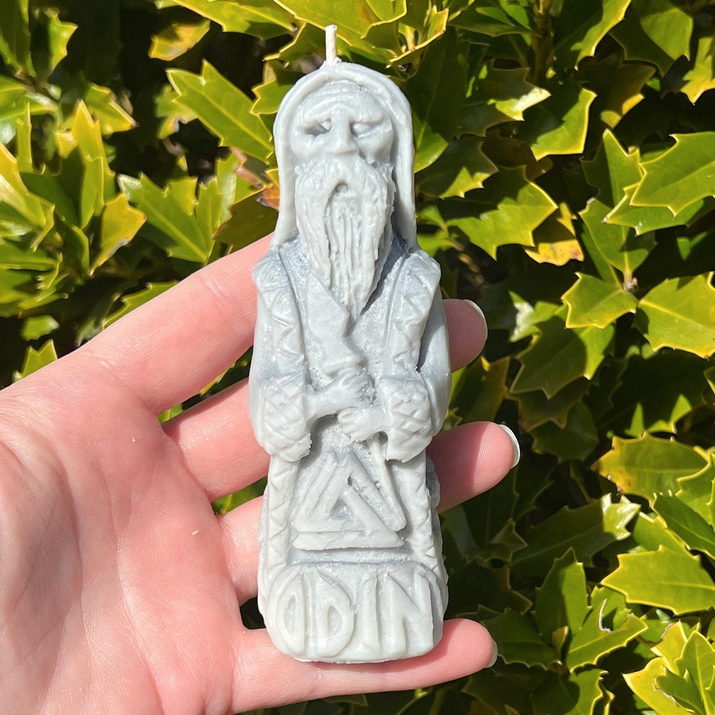 SPECIAL EDITION Odin Candle | Norse Pagan Viking God Shaman All Seeing Valhalla Runes Offering Ritual Figure Witchcraft Altar Deity Statue