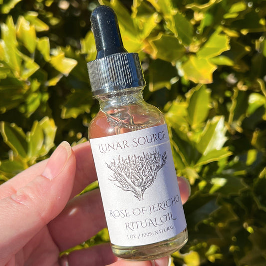 Rose of Jericho Ritual Oil | The Resurrection Plant | Witch Protection Manifestation New Beginnings Lucky Empath Spell Magickal Altar Tool