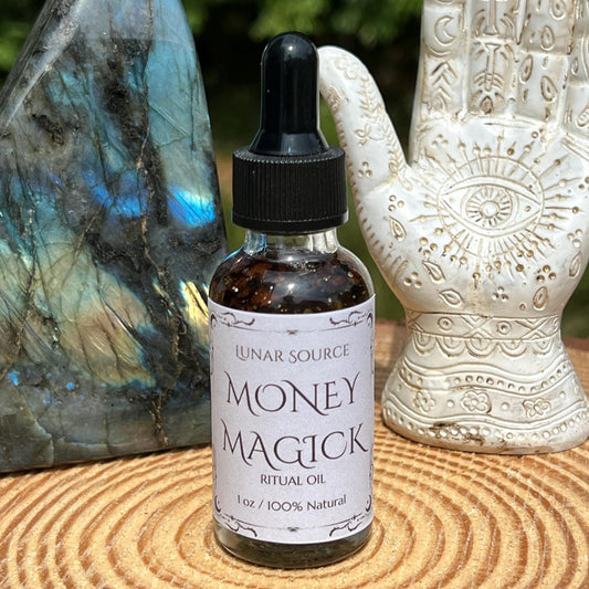 Money Magick Spell Oil | Road Opener Increase Power of Workings Manifestation Abundance Luck Prosperity Spiritual Candle Rituals