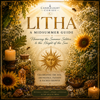 Litha Summer Solstice Midsummer Grimoire Book of Shadows Pages Digital Guide | 20-Page Printable Sabbat Workbook | Wheel of the Year PDF
