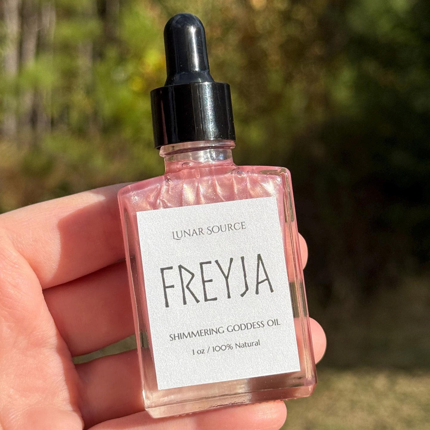 Freya Luxury Shimmering Body Perfume Oil Nordic Goddess of Love Seidr Magic Freyja Witchcraft Altar Ritual Spell Deity Intention Pagan Gift